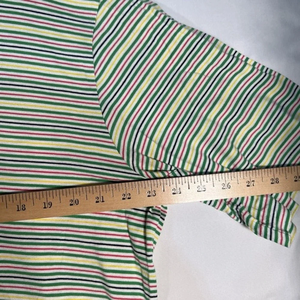 Polo Golf Ralph Lauren Yellow GreenStriped‎ Shirt Green Pony Sz Large - Picture 7 of 9